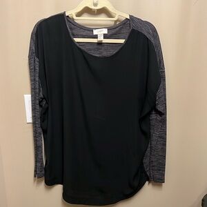 Ann Taylor Black and gray top